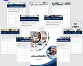 Personal Development Worksheet, Accountability Boundaries Worksheet, Self Reflection Therapy Worksheets, Self Awareness Coaching Worksheet