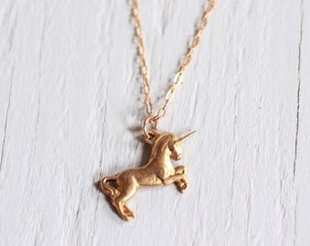 Unicorn Necklace Gold | My Little Pony Necklace | Unicorn Pendant for Teens | Unicorn Charm Necklace for Girls | Best friend Birthday Gift