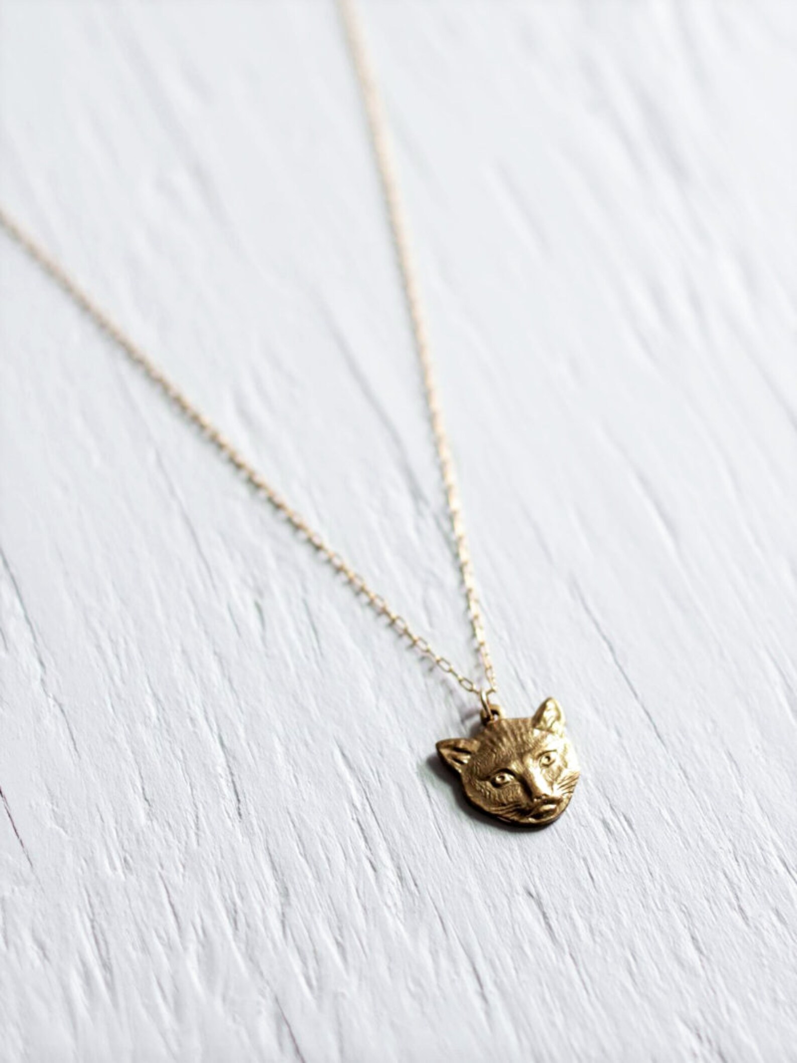 Cat Memorial Necklace Dainty Cat Necklace Cat Head Etsy