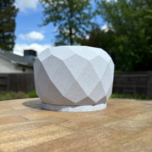 Geometric Planter Pot with Drainage | For Indoor Plants Houseplants | Housewarming Gift