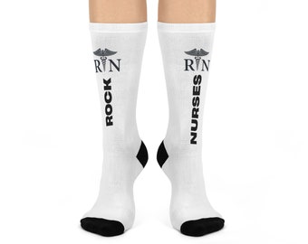 Nurses Rock RN dempende sokken met ronde hals