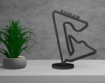 Formule 1 Bahrein circuit 3D-printdecoratie