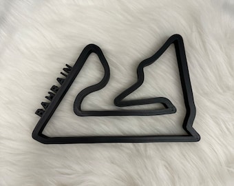 Formel 1 Wand Deko Bahrain Track 3D Druck shabby chick Deko Geschenk F1 Auto Racing Track 3d Print 3D lineart formula 1 wand kunst