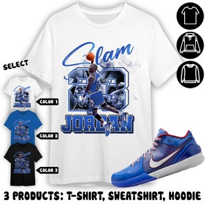 KB 4 Protro Philly Unisex Shirt, Sweatshirt, Hoodie, MJ Icon 23 Slam, Shirt To Match Sneaker Color Royal