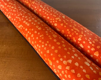 Poster Weights -- Set of 2 --  Orange Dot Batik