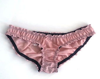 SALE Oleander Bloomer Panty in Upcycled Vintage Pink Cotton
