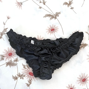 Florid Bloomer in Black Satin