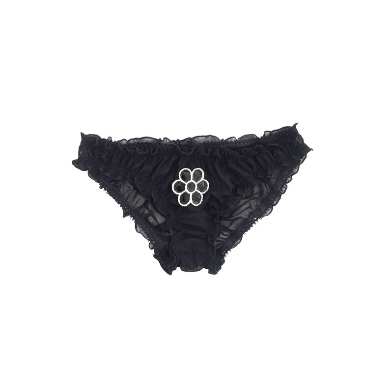 Limited Edition Sheer Flower Power BloomersSheer Panties Upcycled Fashion Sustainable Intimates Vintage Flower Patch Vintage Lingerie