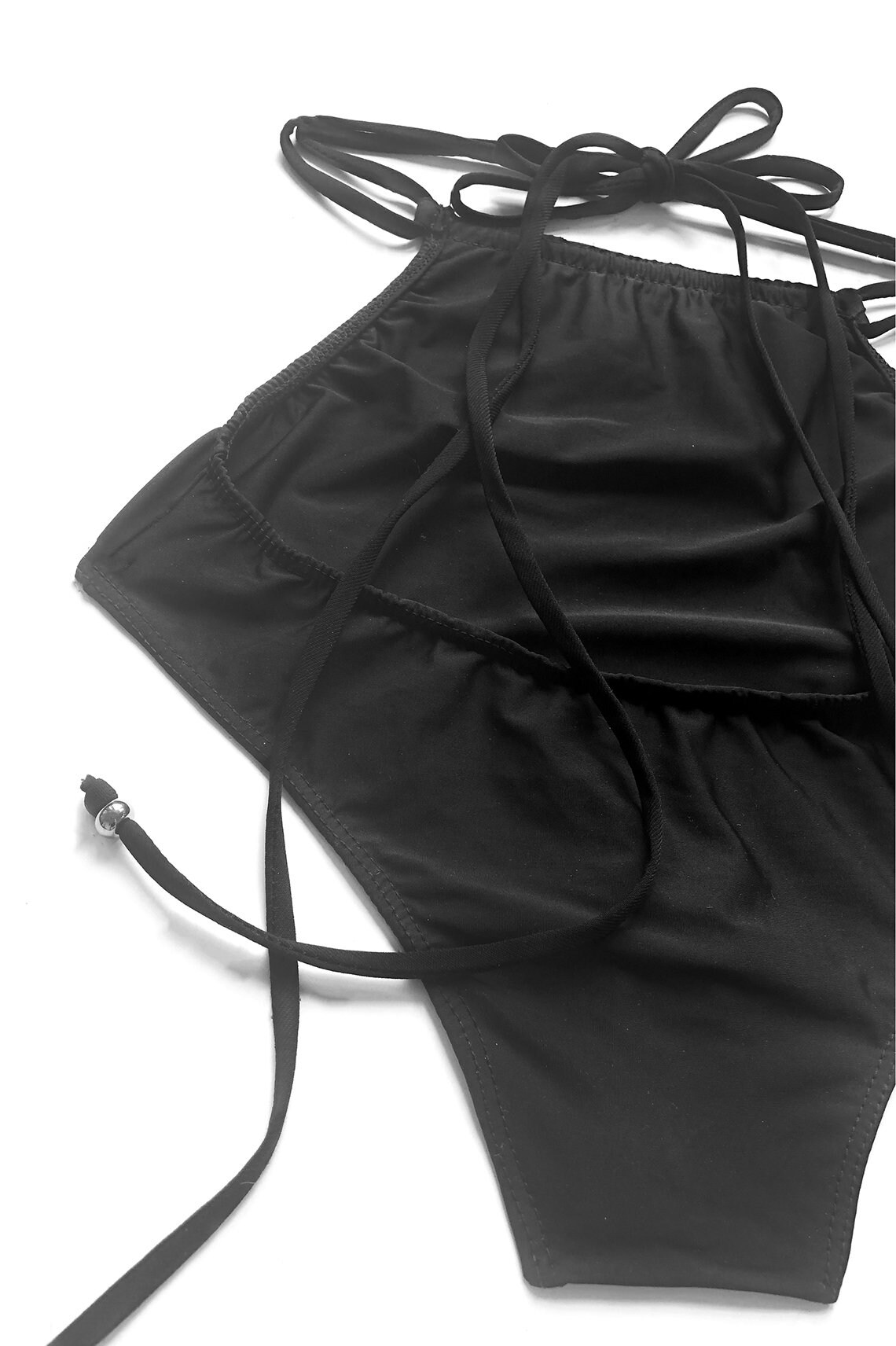 Rogue High Waisted Brazilian Bottom / black bikini high rise Etsy