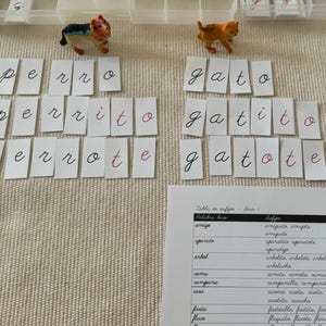 Montessori-alfabet med ordserier | Språkaktiviteter + utskrivbara filer | Montessorimetoden