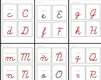 Uppercase and lowercase alphabet - Montessori matching cards