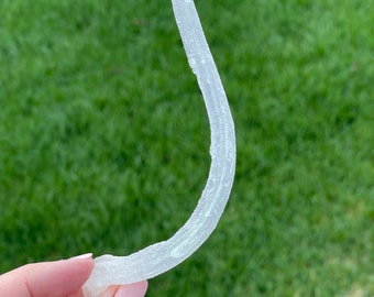 LONG Ram’s Horn Selenite Specimen