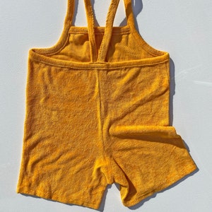 Yellow dungarees jumpsuit 100% Cotton