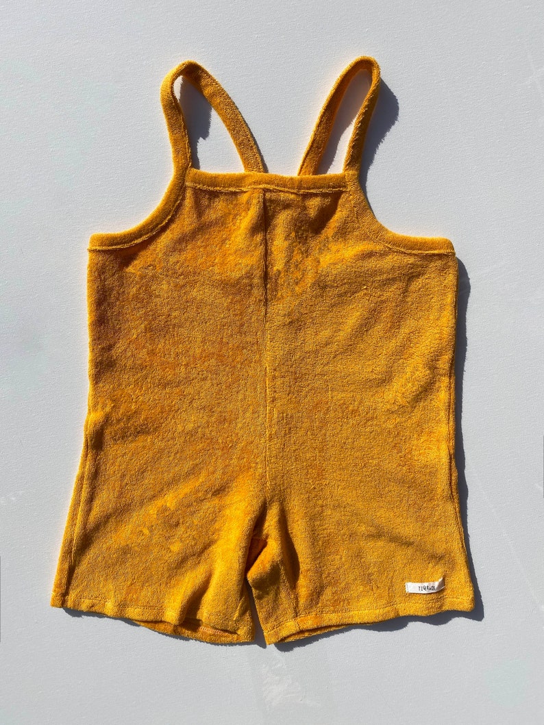 Yellow Dungarees jumpsuit 100% Cotton