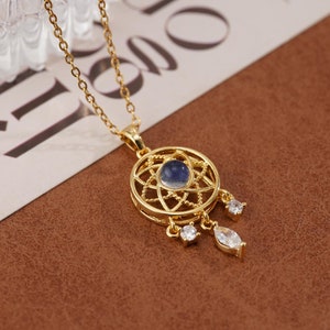 Schutzamulett/Evil Eye Halskette für Muttertag/Farbwechsel Edelstein Halskette/Minimalist Evil Eye Halskette/Geschenk für Sie