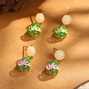 Bamboo Leaf Earrings/Leaf Earrings/Handmade Bamboo Plant Earring/Nature Lover Jewelry/Silver Leaf Dangle Earring/Gift for Mom/Christmas Gift