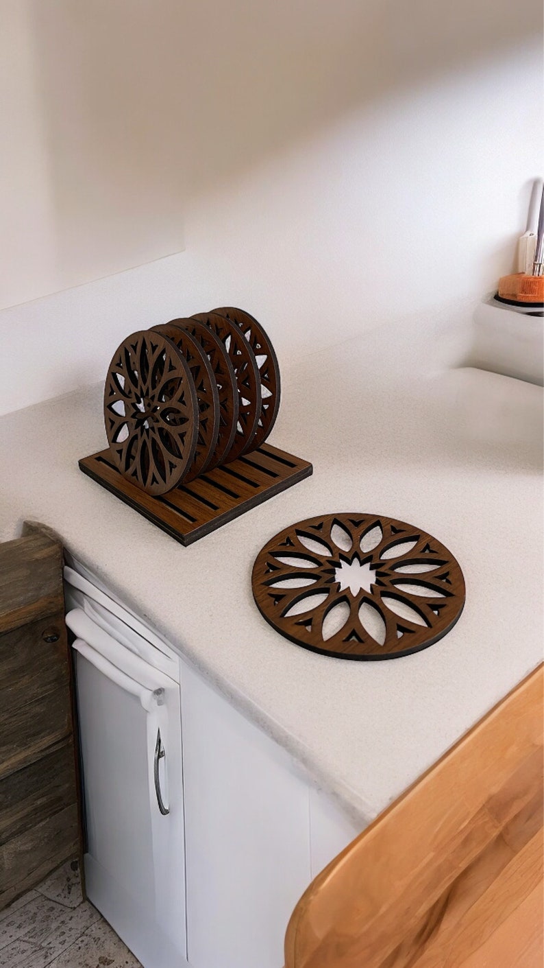 Classicseali Coasters Set Of 2, Cute Coasters For Desk, 8.7cm/3.4Inch
