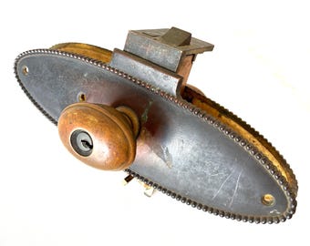 1899 Türknauf & Rückplatten Hardware Corbin Bronze Antike viktorianische Rosette