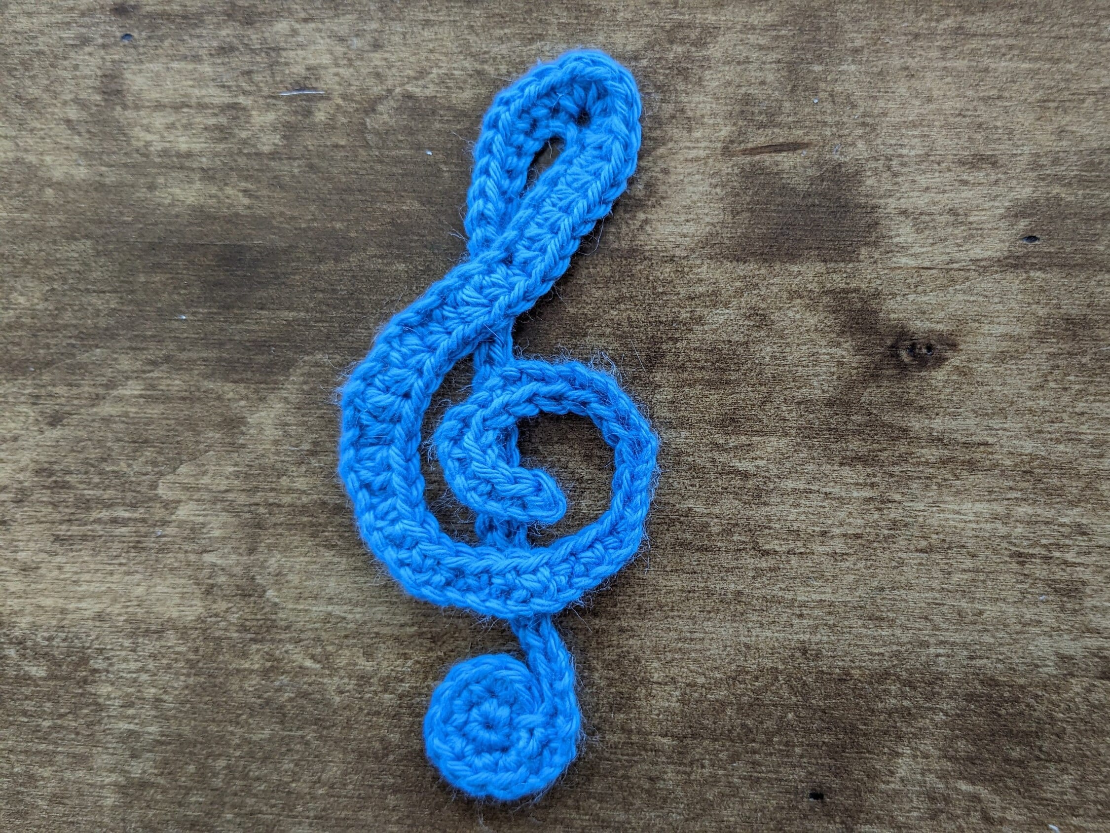 Treble Clef Pattern Free Treble Clef, PDF Crochet Pattern, English - Etsy