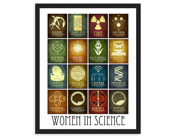 Women in Science Print With 16 Scientists in History, STEM Wall Art for  Classroom Decor, Feminist Teacher Gift - Etsy