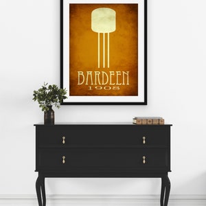 John Bardeen Transistor Art Print, Gift for Engineer or Inventor Decor, Steampunk Science Poster for Physics Classroom image 4