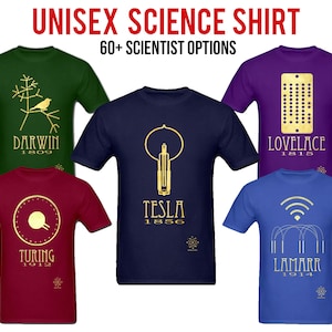 Science Shirt, Teacher Shirt, Gift For Men, Geek Shirt, Steampunk Shirt, Science Gift, Graphic Tee, Chemistry Gift, Personalized Gift image 1