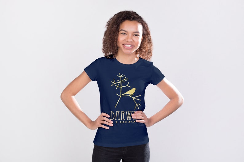 Darwin Evolution Tshirt, Tree of Life Biology Shirt, Gift for Science Teacher or Geology Student, Biologist Graphic Science image 3