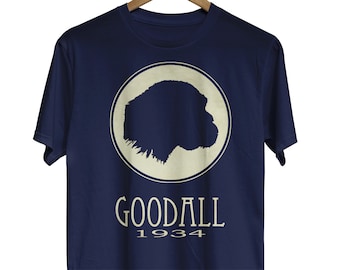 Jane Goodall Tshirt, Zoölogie shirt, Zoöloog Gift, AntropologieGift, Aap Chimpansee, Antropoloog Shirt, Primatoloog Aanwezig