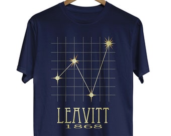 Henrietta Swan Leavitt Astronomía Camiseta Gráfico de estrellas Camisa de Astronomía Regalo de ciencia Mujeres en Astronomía Regalo Camisa cosmos