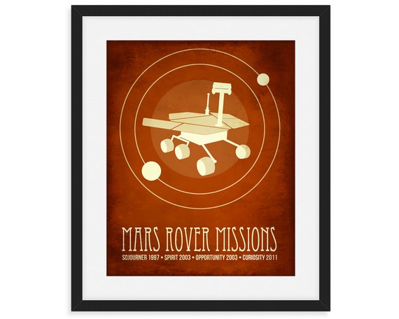 NASA Mars Rover Space Hi Gloss Poster Fine Art Print