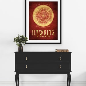 Stephen Hawking Astronomy Art Print, Science Decor for Classroom or Office image 4