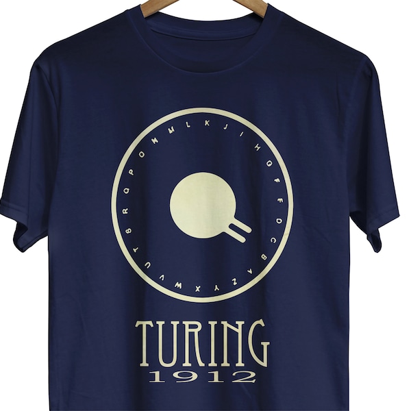 Alan Turing T-Shirt, Cryptography and Computer Science Gift