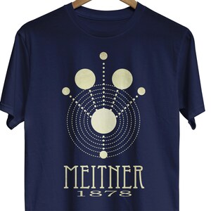 Lise Meitner Science T-shirt, Nuclear Fission Diagram, STEM Tee