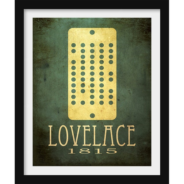 Ada Lovelace Math Art Print, Worlds First Computer Programmer, Mathematician Gift or Lab Decor