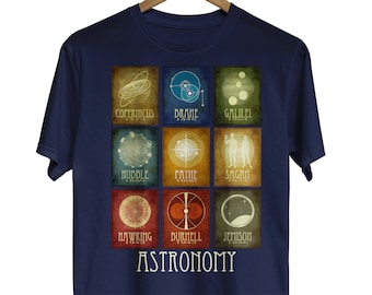 Astronomer T-shirt for Space Lovers - Outer Space Shirt fir Astrophysics - Astronomy Teacher Gift - Back to School Tee, Galileo Mae Jemison