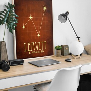 Leavitt Astronomy Art Print, Star Chart Astronomer Gift, Women In Science Decor, Outer Space Poster imagen 3