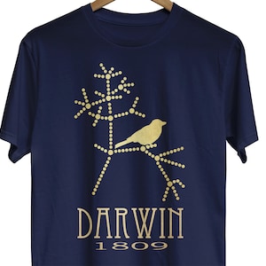 Darwin Evolution Tshirt, Tree of Life Biology Shirt, Gift for Science Teacher or Geology Student, Biologist Graphic Science image 1