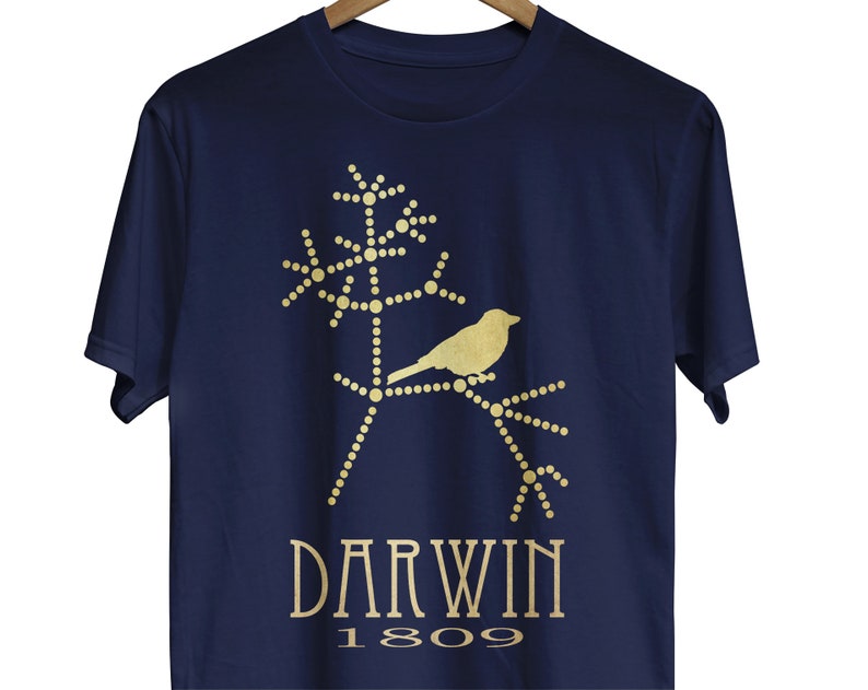 Darwin Evolution Tshirt, Tree of Life Biology Shirt, Gift for Science Teacher or Geology Student, Biologist Graphic Science image 1