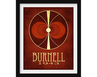 Burnell Astronomy Art Print, Neutron Star Science Illustration, Women in STEM