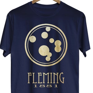 Fleming Biology Shirt, Science Shirt, Science Gift, Teacher Shirt, Microbiology Gift, Bacteria Art, Geek Shirt, Graphic Tee, Teacher Gifts