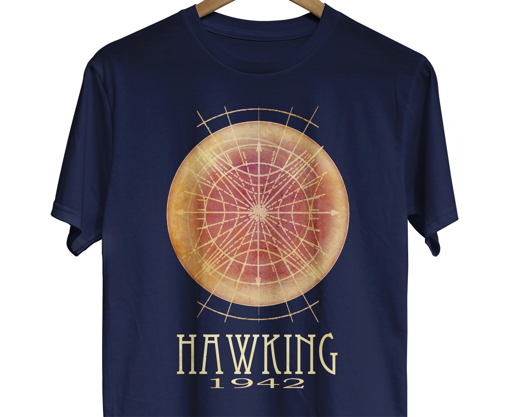 Stephen Hawking Tshirt Black Hole Outer 