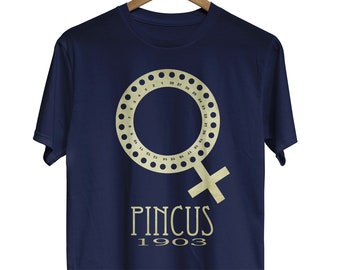 Camisa anticoncepta Pincus, camisa feminista, camiseta de derechos reproductivos de las mujeres, camiseta de ciencia, regalo de feminismo, poder femenino, igualdad de las mujeres