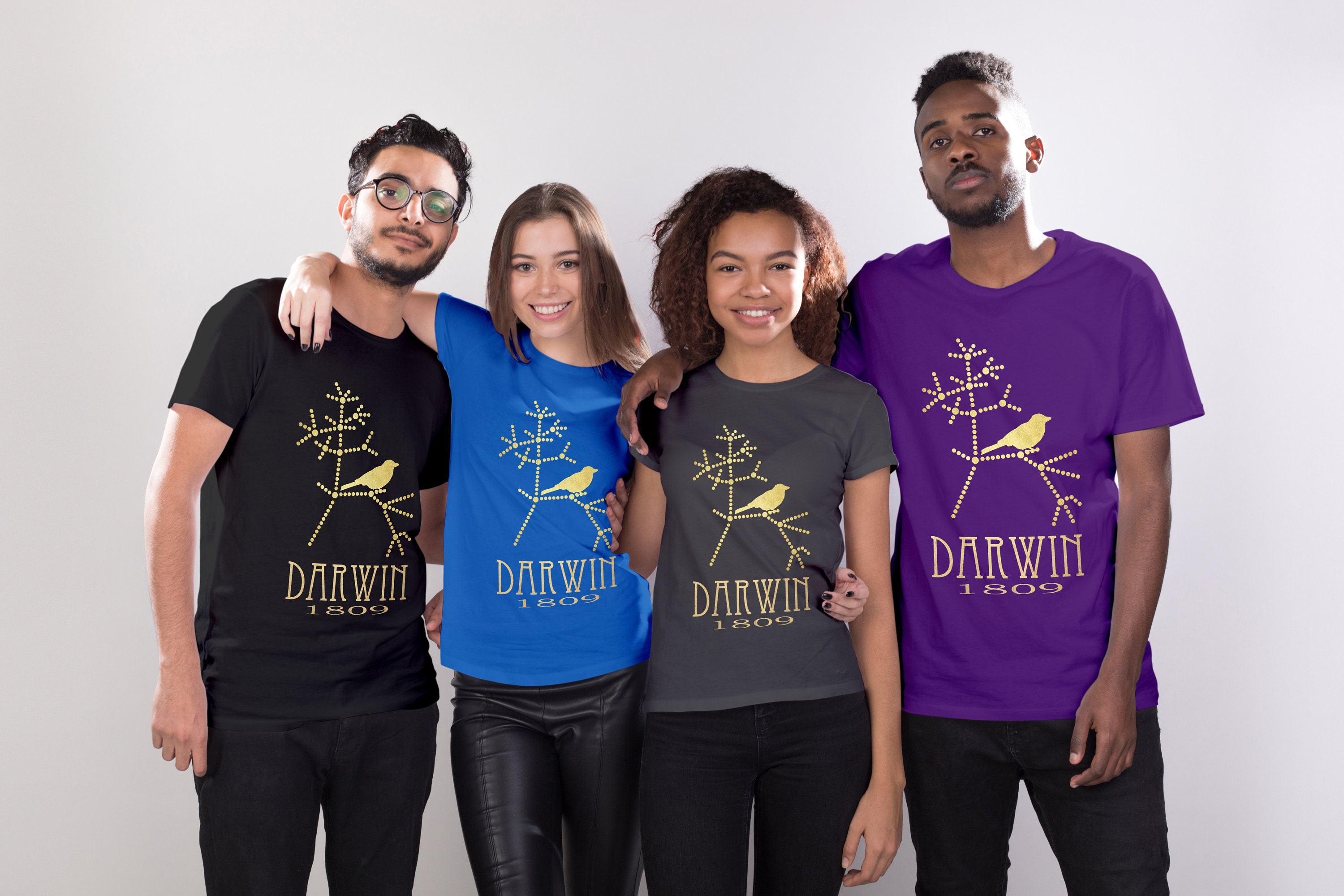 Darwin Tshirt Evolution Shirt Shirt Biology Gift Science Etsy