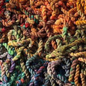Lucky dip - 10g mini skein - 4ply titanium sock yarn - 75/25  superwash Merino wool and nylon diy yarn advent calendar yarn stocking stuffer