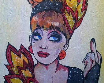 Bianca Del Rio limited matted giclee print - Gay art - Drag Queen