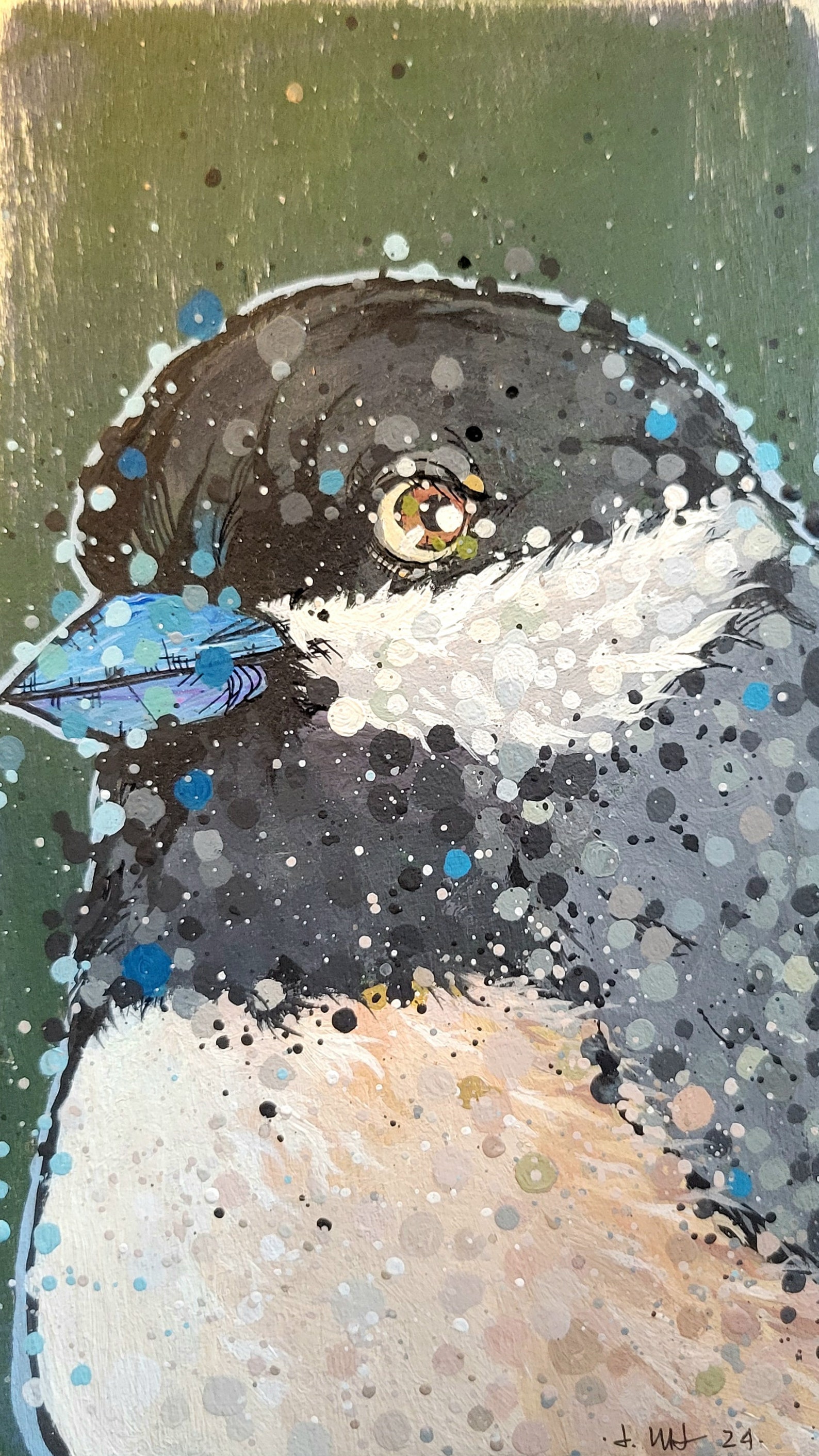 Black Capped Chickadee Bird Wall Art Home Decor Limited 8x10 Unmatted ...