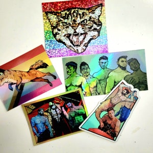 Holographic Gay Pride LGBTQ Vinyl Sticker Pack