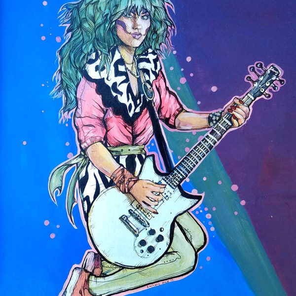 Joan Jett Pizzazz of the Misfits - Jem and the Holograms Limited Impresión giclée mate