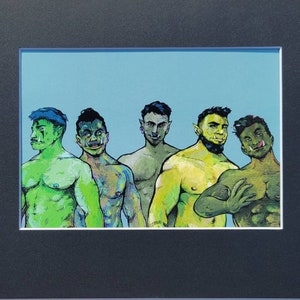 Orctober Original Orc Characters, impression giclée limitée avec passe-partout