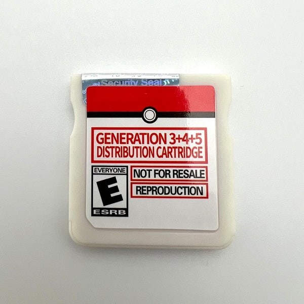 Pokémon Distribution Cartridge Gen 3+4+5 Not For Resale Most Complete List 270+ Events